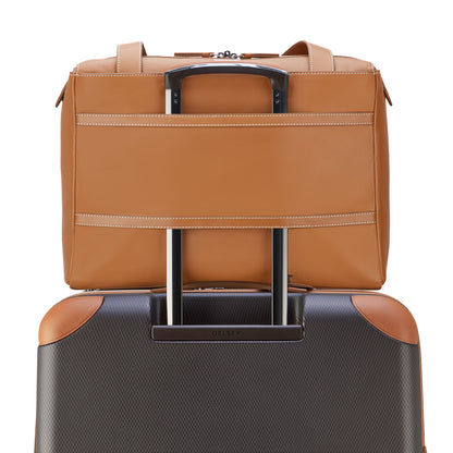 CHATELET AIR 2.0 Leather Tote Bag, Cognac - Delsey Paris Recommended