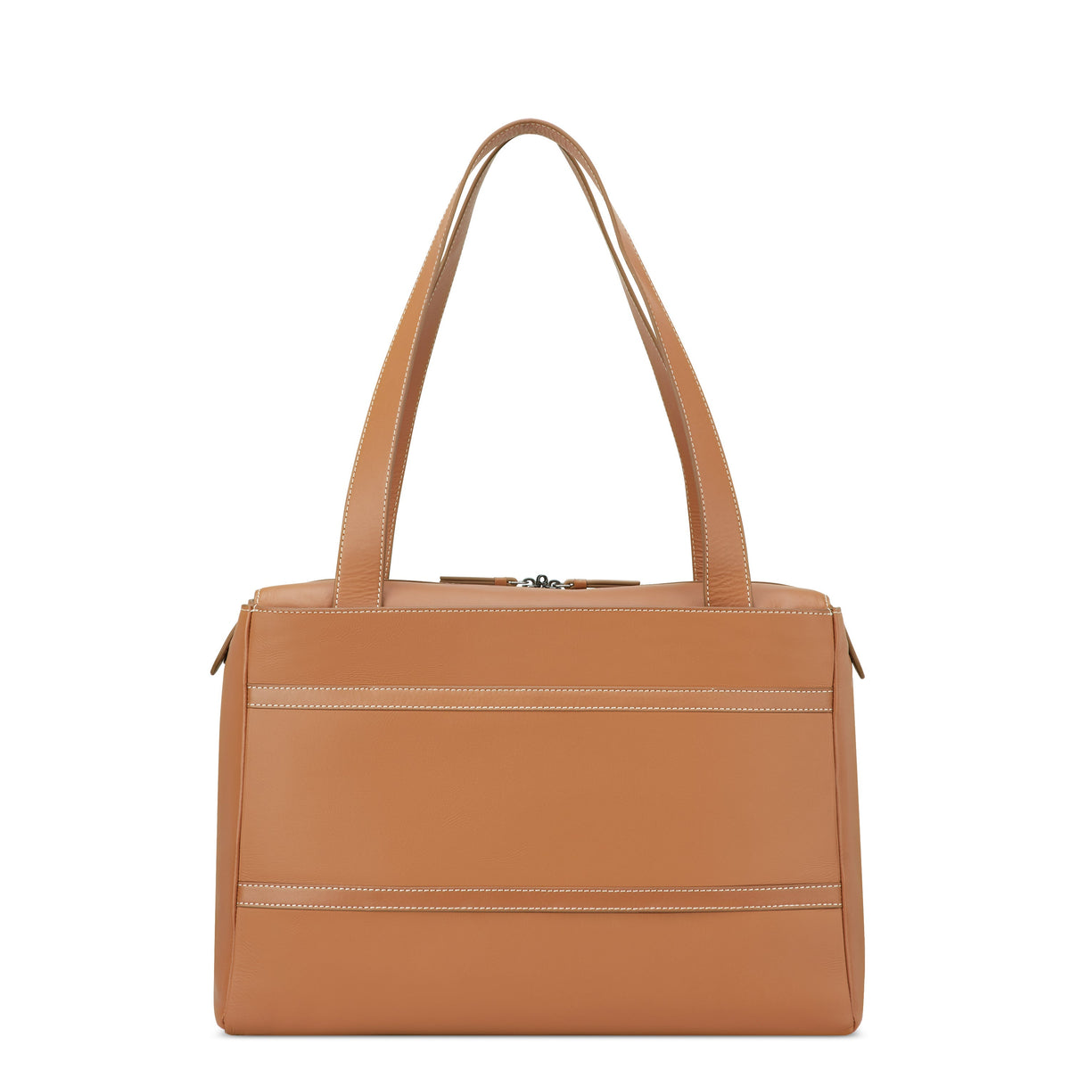 CHATELET AIR 2.0 Leather Tote Bag, Cognac - Delsey Paris Recommended