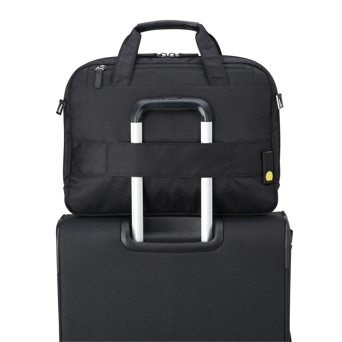 WAGRAM 15.6-Inch Laptop Briefcase, Black - Delsey Paris Popular
