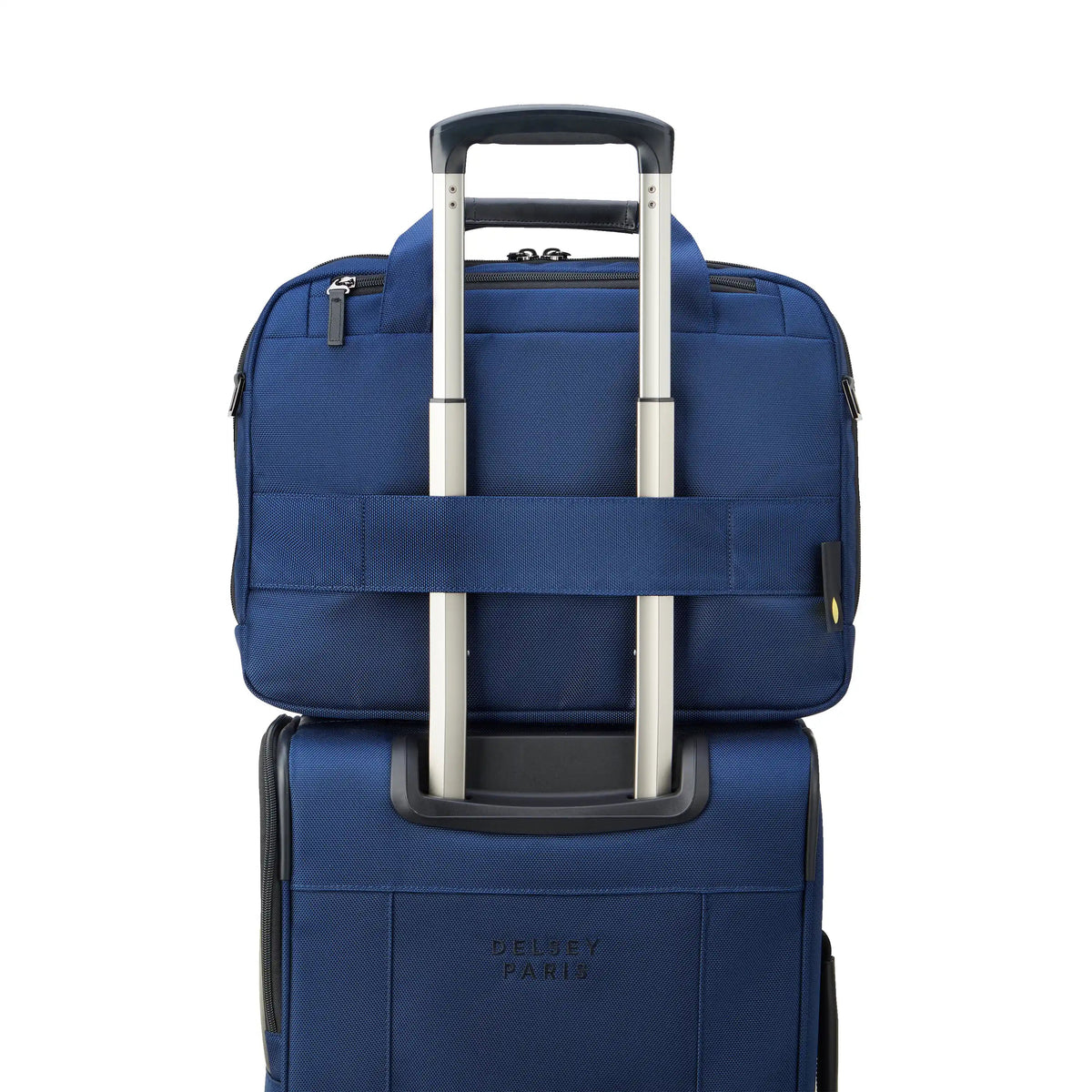 WAGRAM 15.6-Inch Laptop Briefcase, Navy - Delsey Paris Discount