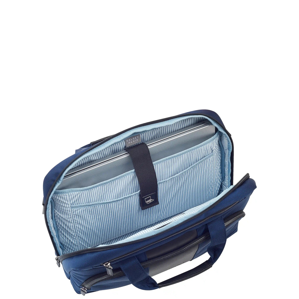 WAGRAM 15.6-Inch Laptop Briefcase, Navy - Delsey Paris Discount