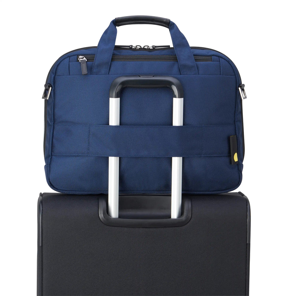 WAGRAM 15.6-Inch Laptop Briefcase, Navy - Delsey Paris Discount
