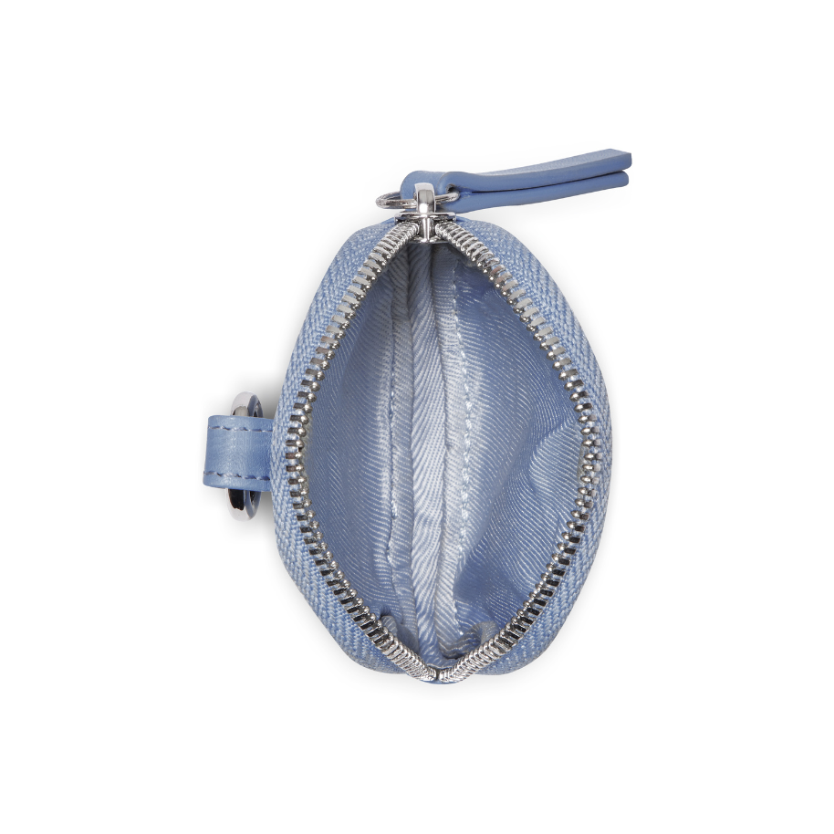 LE CUIR LISSE Leather Earphone Case, Sky blue - Delsey Paris Classic