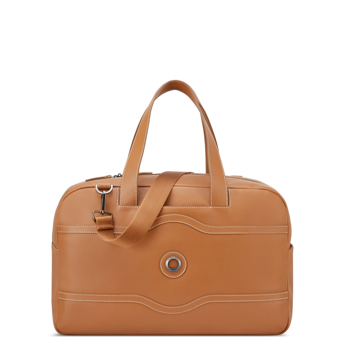 CHATELET AIR 2.0 Leather Duffel Bag, Cognac - Delsey Paris Great Value