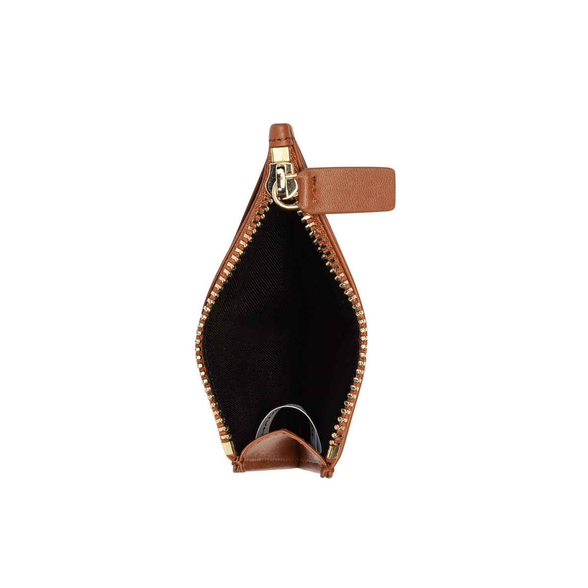 LE CUIR LISSE Leather Coin Purse, Cognac - Delsey Paris Everyday