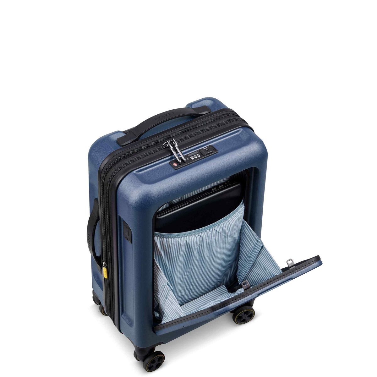 TURENNE 2.0 22-Inch Carry-On Suitcase - Roland Garros Edition, Navy - Delsey Paris Value