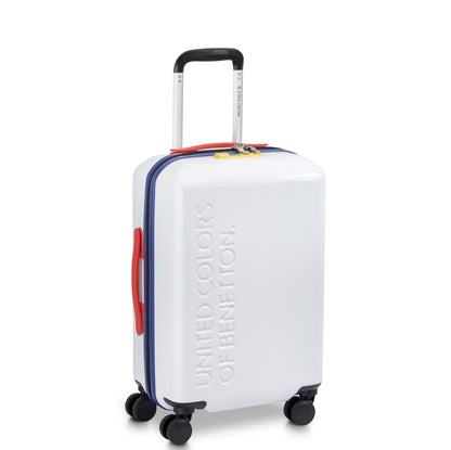 UNITED 22-Inch Carry-On Suitcase, White - Delsey Paris Discount