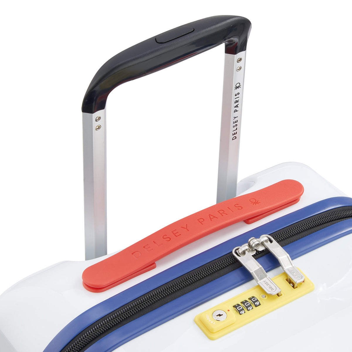 UNITED 22-Inch Carry-On Suitcase, White - Delsey Paris Discount