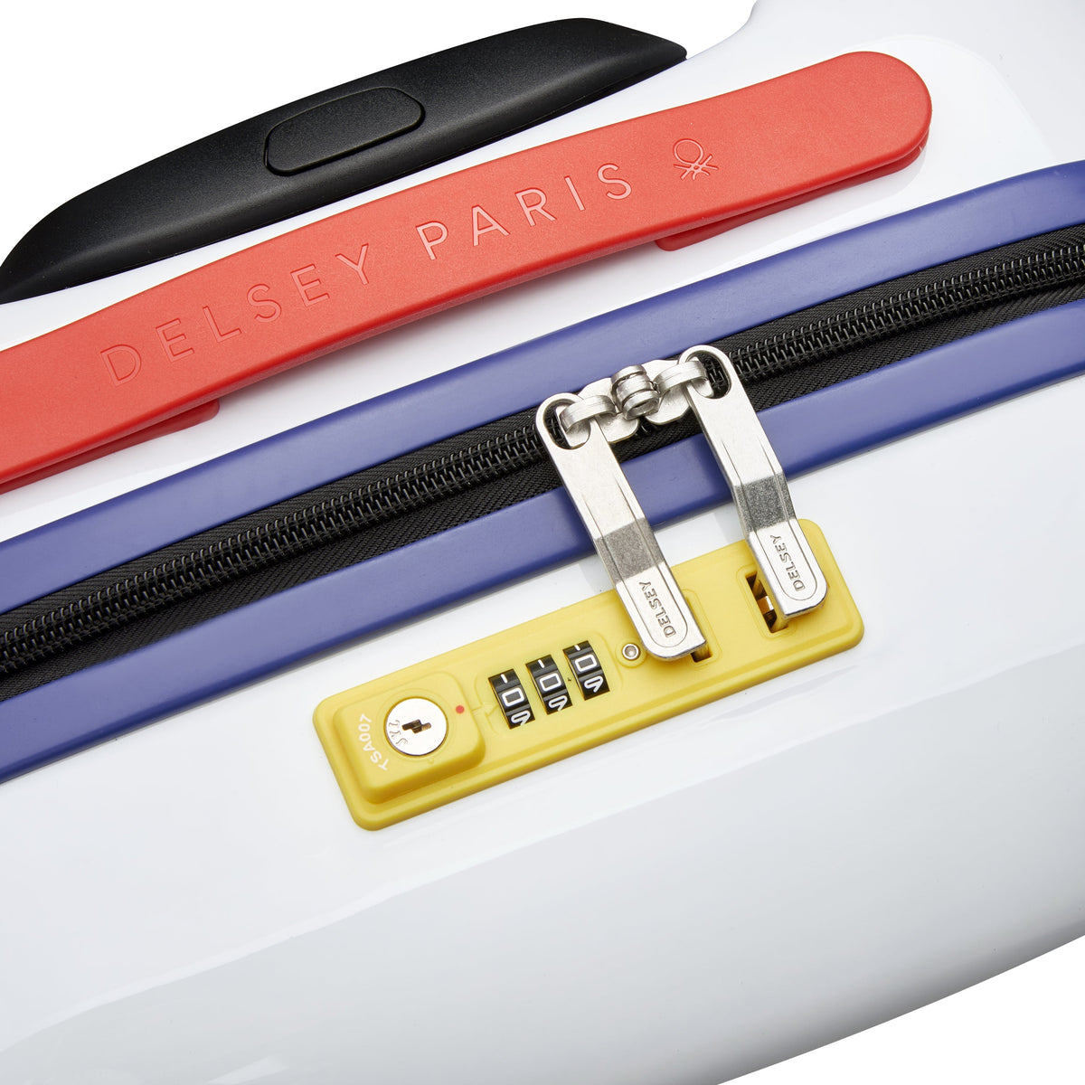 UNITED 22-Inch Carry-On Suitcase, White - Delsey Paris Discount