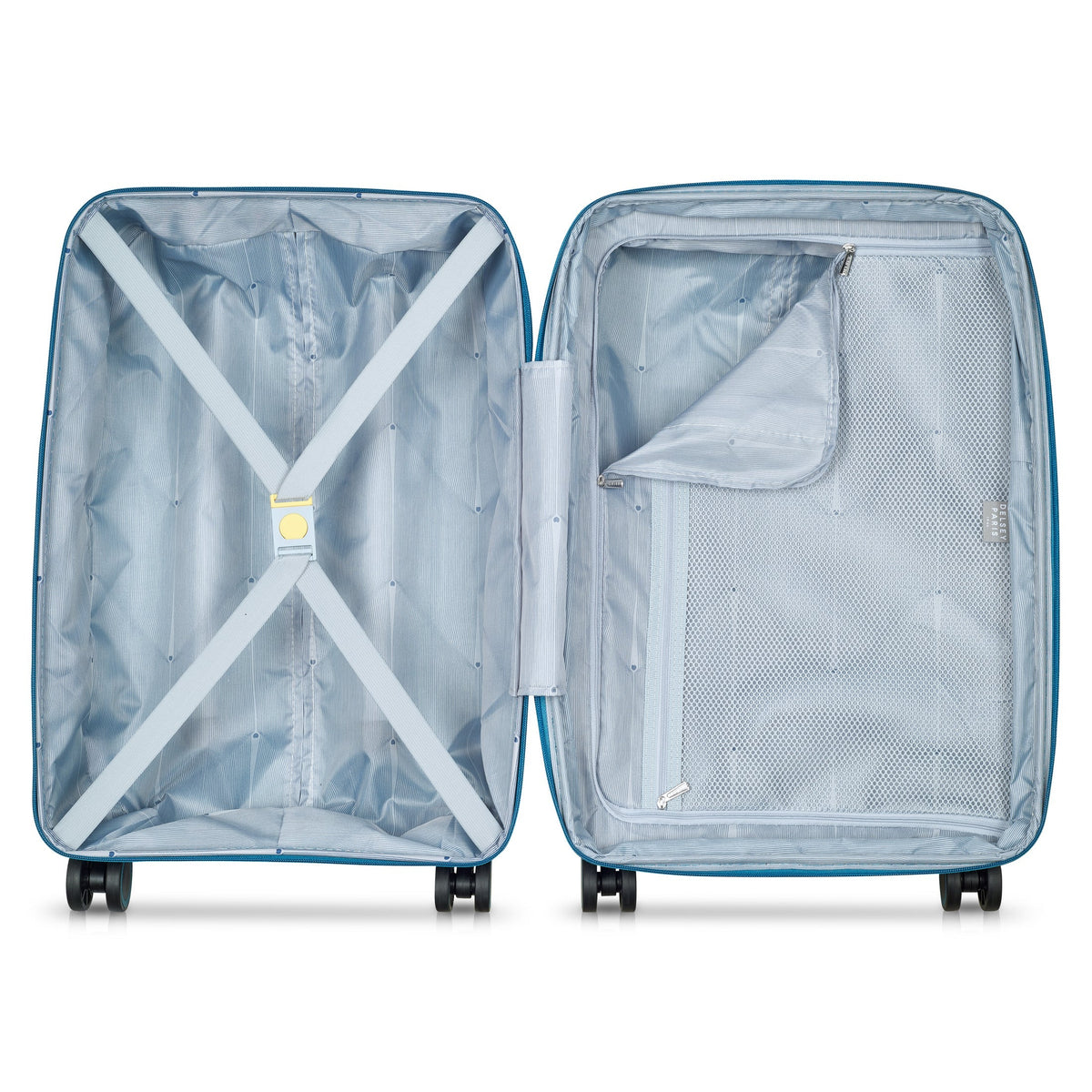 DUNE 23-Inch Expandable Carry-On Suitcase, Teal blue - Delsey Paris Recommended