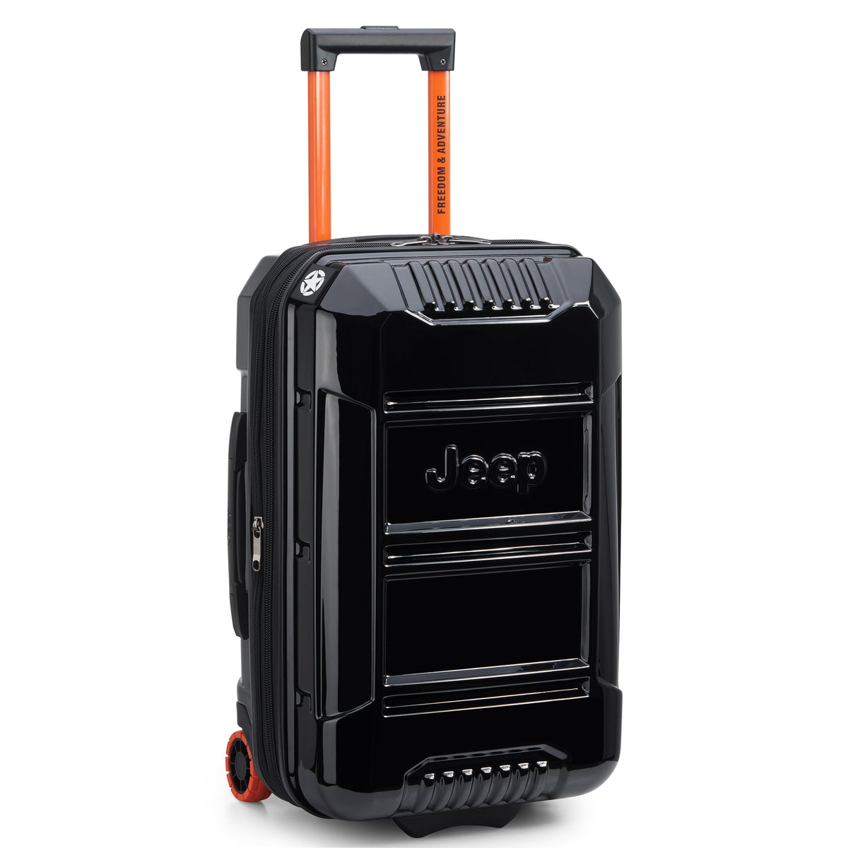 JH003B 23-Inch 2-Wheeled Expandable Carry-On Suitcase, Black - Delsey Paris New