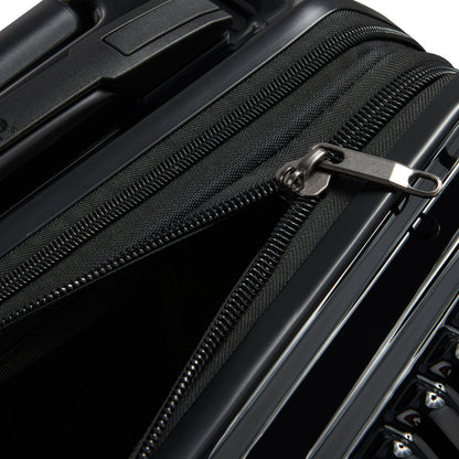 JH003B 23-Inch 2-Wheeled Expandable Carry-On Suitcase, Black - Delsey Paris New