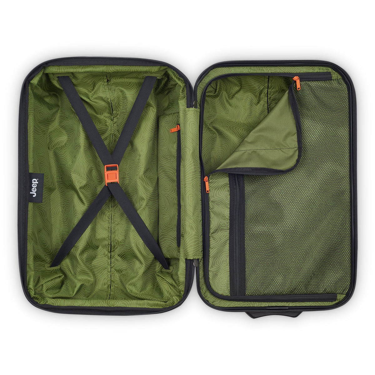 JH003B 23-Inch 2-Wheeled Expandable Carry-On Suitcase, Black - Delsey Paris New