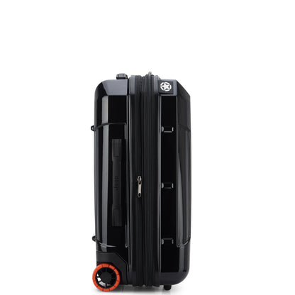 JH003B 23-Inch 2-Wheeled Expandable Carry-On Suitcase, Black - Delsey Paris New