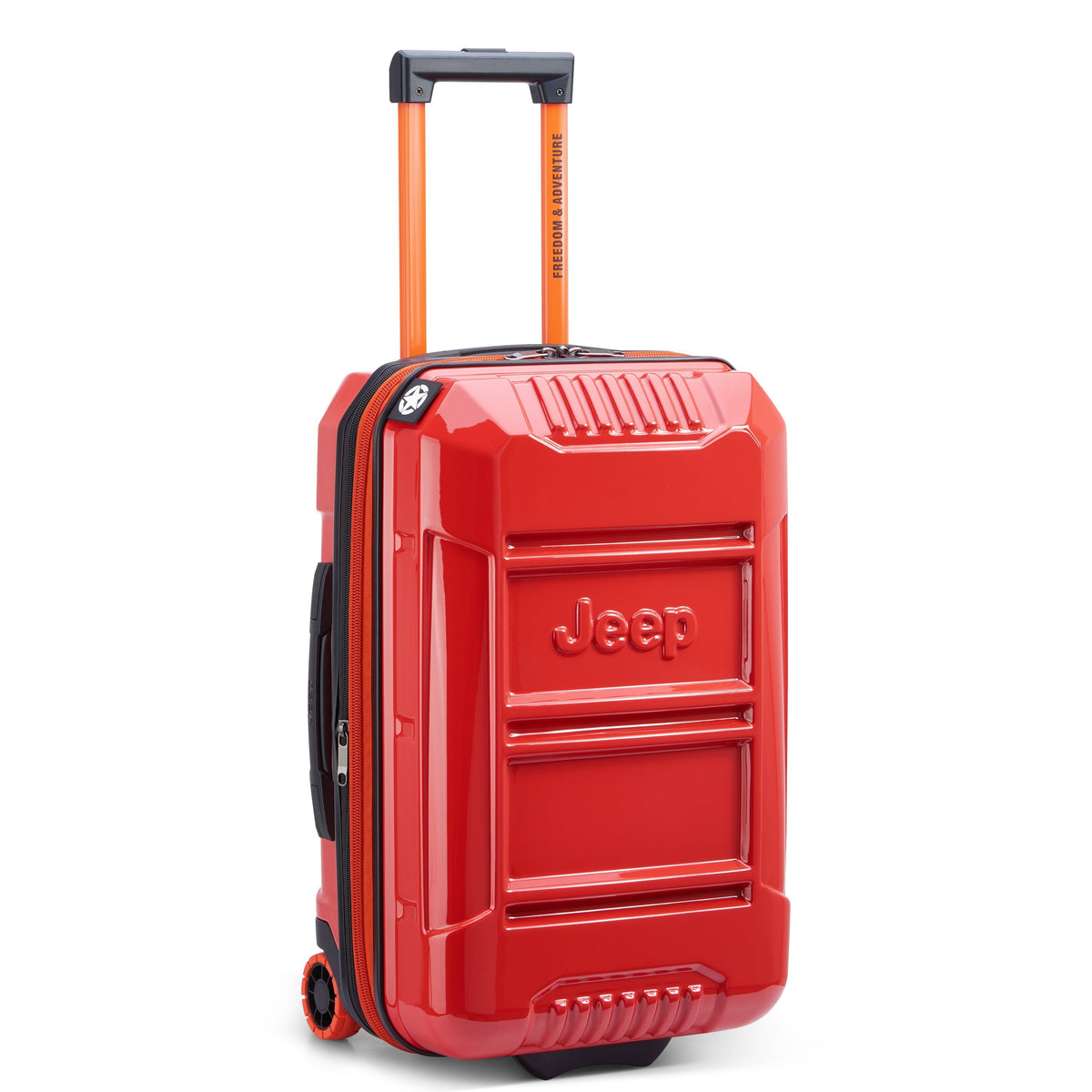 JH003B 23-Inch 2-Wheeled Expandable Carry-On Suitcase, Tomato - Delsey Paris Value