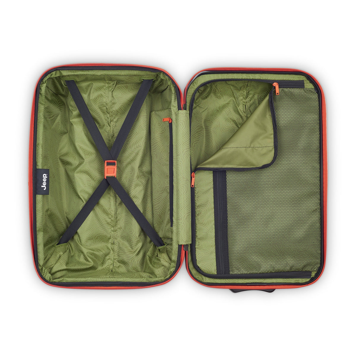JH003B 23-Inch 2-Wheeled Expandable Carry-On Suitcase, Tomato - Delsey Paris Value