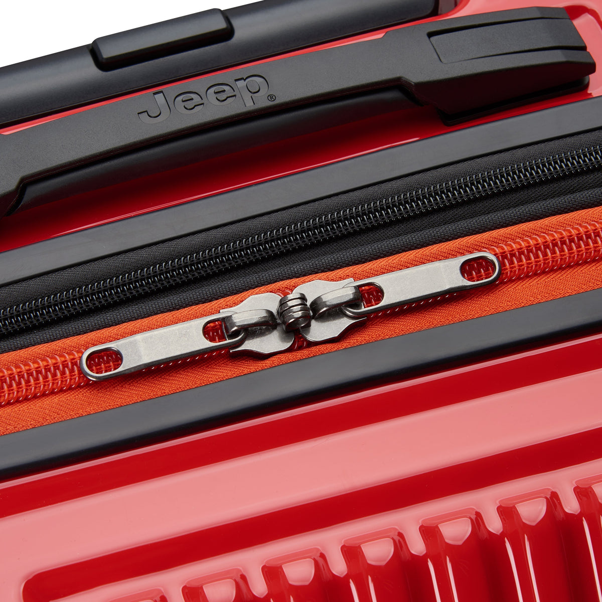 JH003B 23-Inch 2-Wheeled Expandable Carry-On Suitcase, Tomato - Delsey Paris Value
