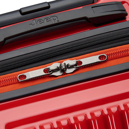 JH003B 23-Inch 2-Wheeled Expandable Carry-On Suitcase, Tomato - Delsey Paris Value