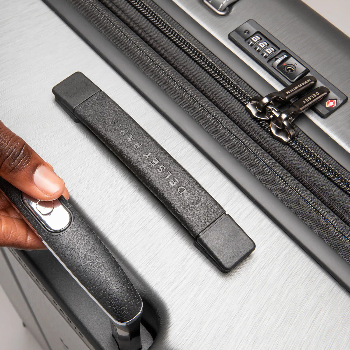 CADENCE 23-Inch Expandable Carry-On Suitcase, Silver - Delsey Paris Sale