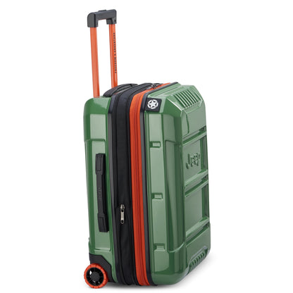 JH003B 23-Inch 2-Wheeled Expandable Carry-On Suitcase, Elm green - Delsey Paris Exclusive