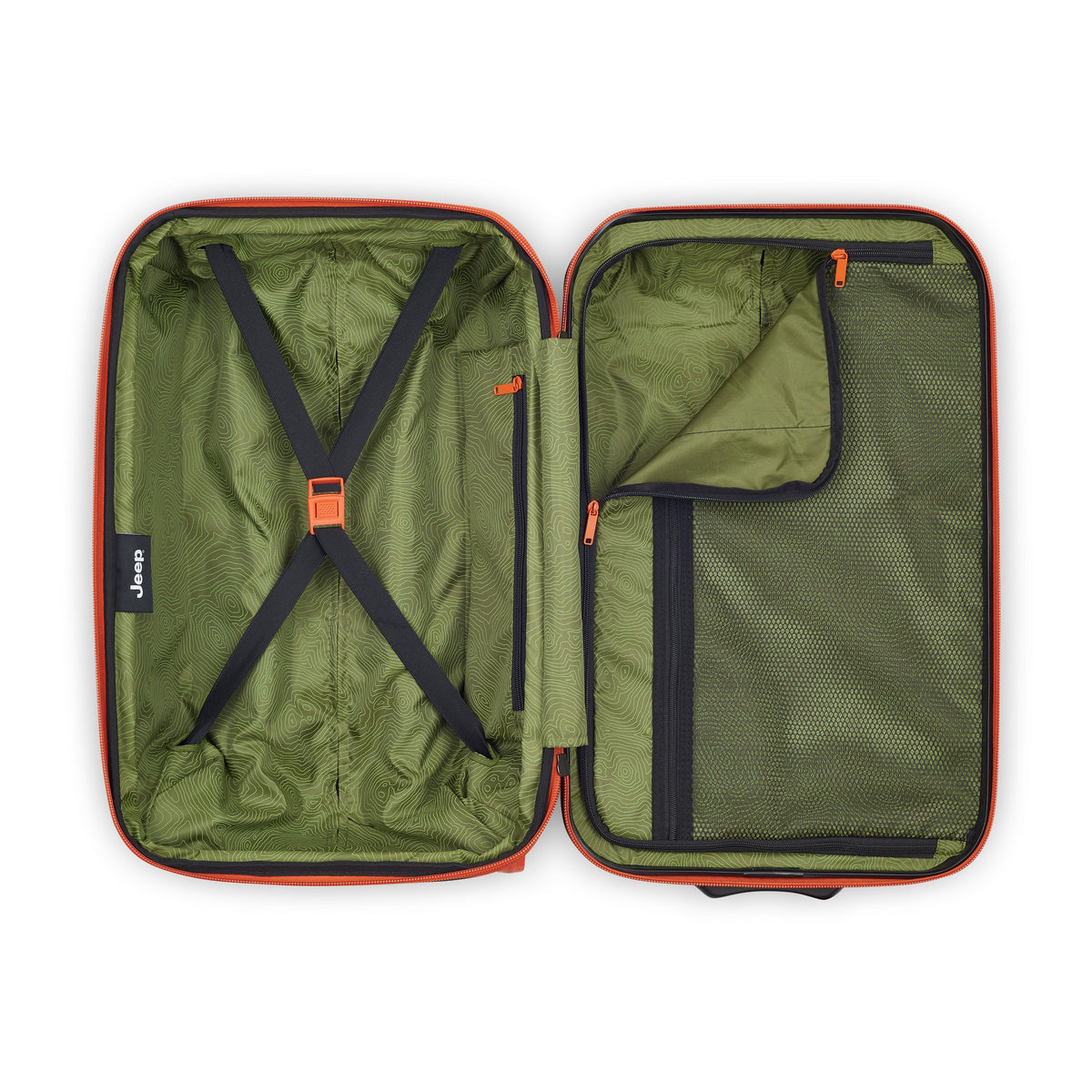 JH003B 23-Inch 2-Wheeled Expandable Carry-On Suitcase, Elm green - Delsey Paris Exclusive