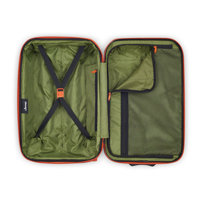 JH003B 23-Inch 2-Wheeled Expandable Carry-On Suitcase, Elm green - Delsey Paris Exclusive