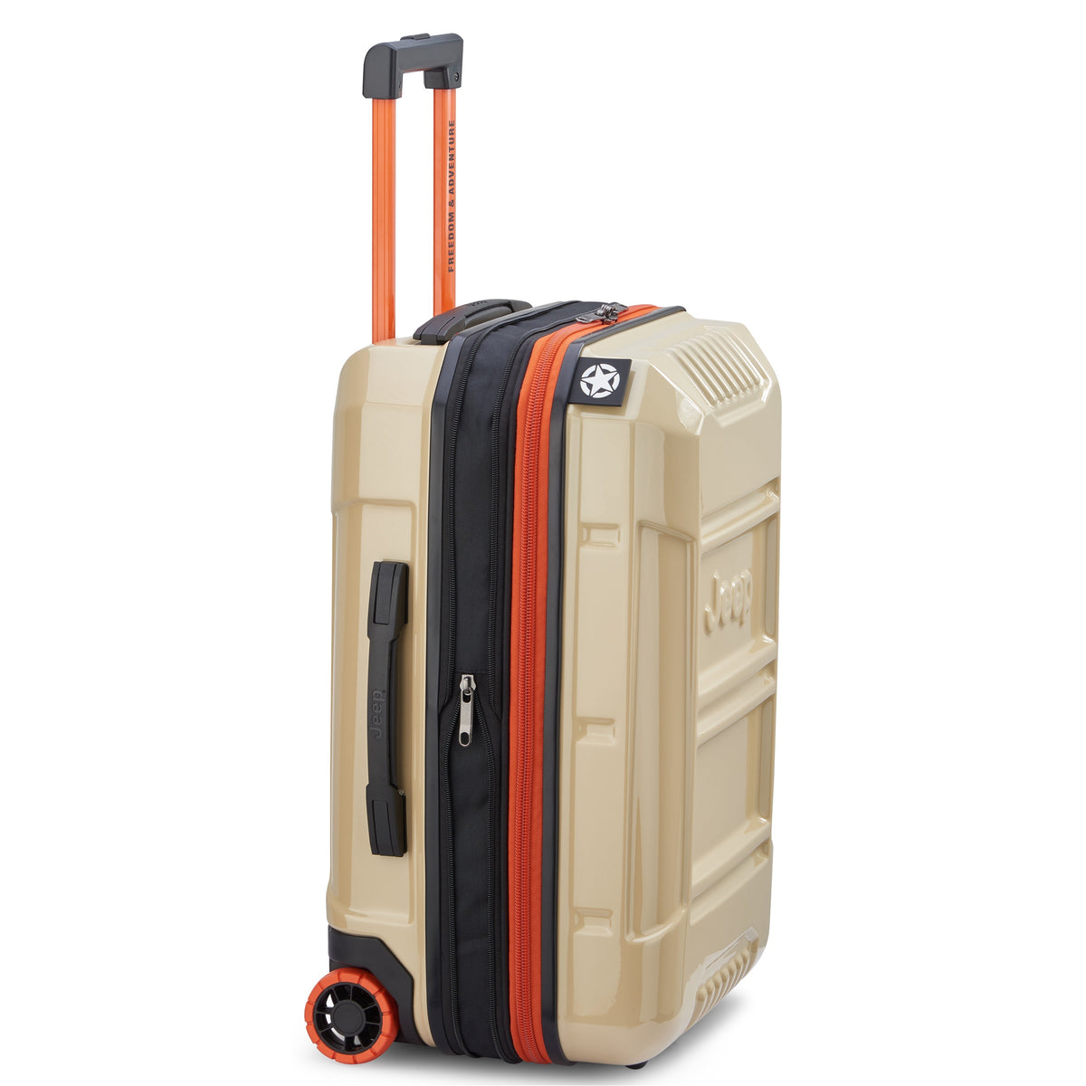 JH003B 23-Inch 2-Wheeled Expandable Carry-On Suitcase, Warm sand - Delsey Paris Trending
