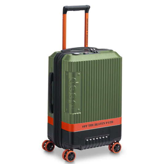 JH001A 23-Inch Expandable Carry-On Suitcase, Green - Delsey Paris Best Seller