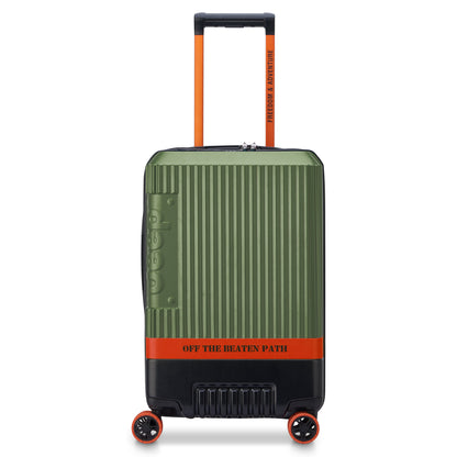 JH001A 23-Inch Expandable Carry-On Suitcase, Green - Delsey Paris Best Seller