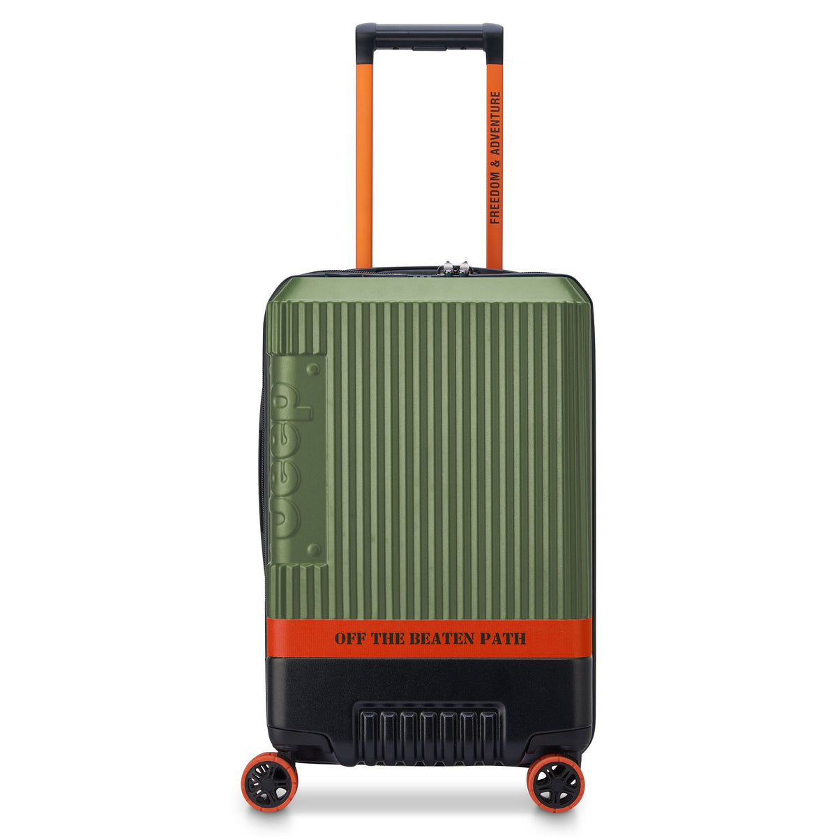 JH001A 23-Inch Expandable Carry-On Suitcase, Green - Delsey Paris Best Seller