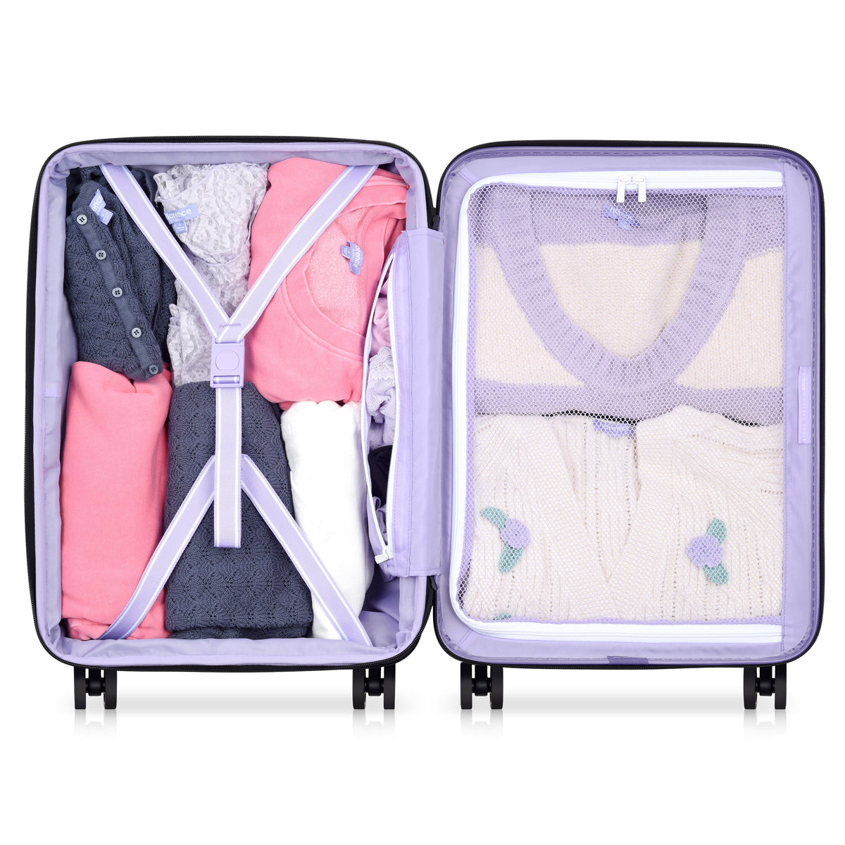 CATCH FLIGHTS 23-Inch Carry-On Suitcase, Lavender - Delsey Paris Everyday