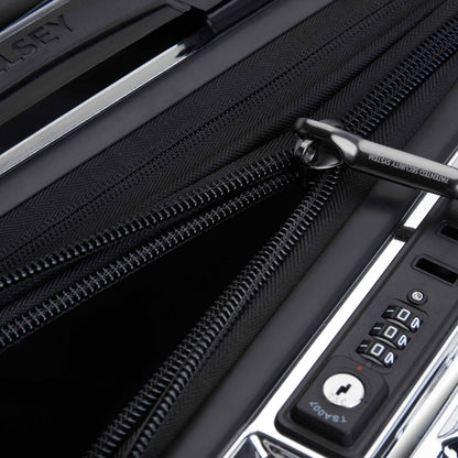 REMPART 22-Inch Expandable Carry-On Suitcase, Chrome - Delsey Paris New