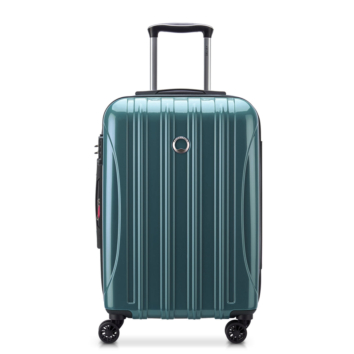 HELIUM AERO 23-Inch Expandable Carry-On Suitcase, Metallic green - Delsey Paris New