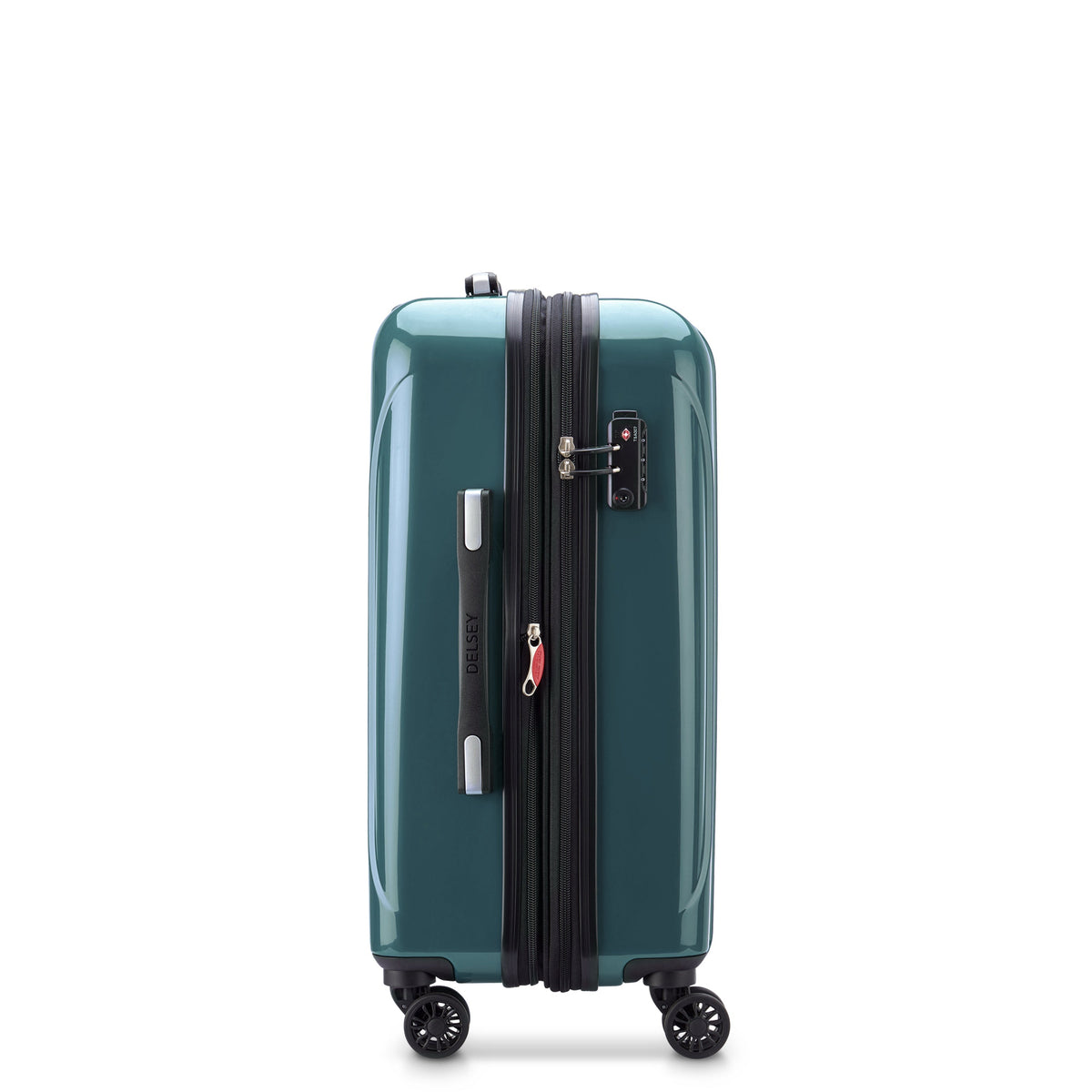 HELIUM AERO 23-Inch Expandable Carry-On Suitcase, Metallic green - Delsey Paris New