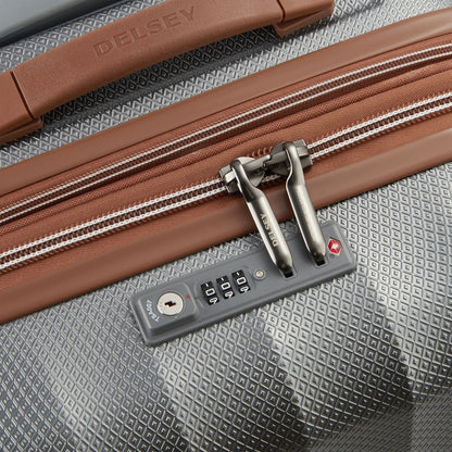 CARROUSEL 22-Inch Expandable Carry-On Suitcase, Platinum - Delsey Paris Trending