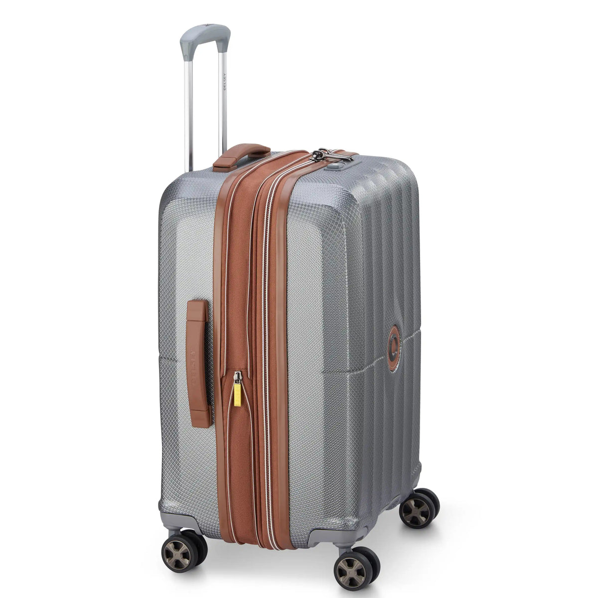 CARROUSEL 22-Inch Expandable Carry-On Suitcase, Platinum - Delsey Paris Trending