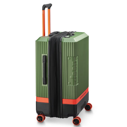 JH001A 27-Inch Expandable Check-In Suitcase, Green - Delsey Paris Best Seller