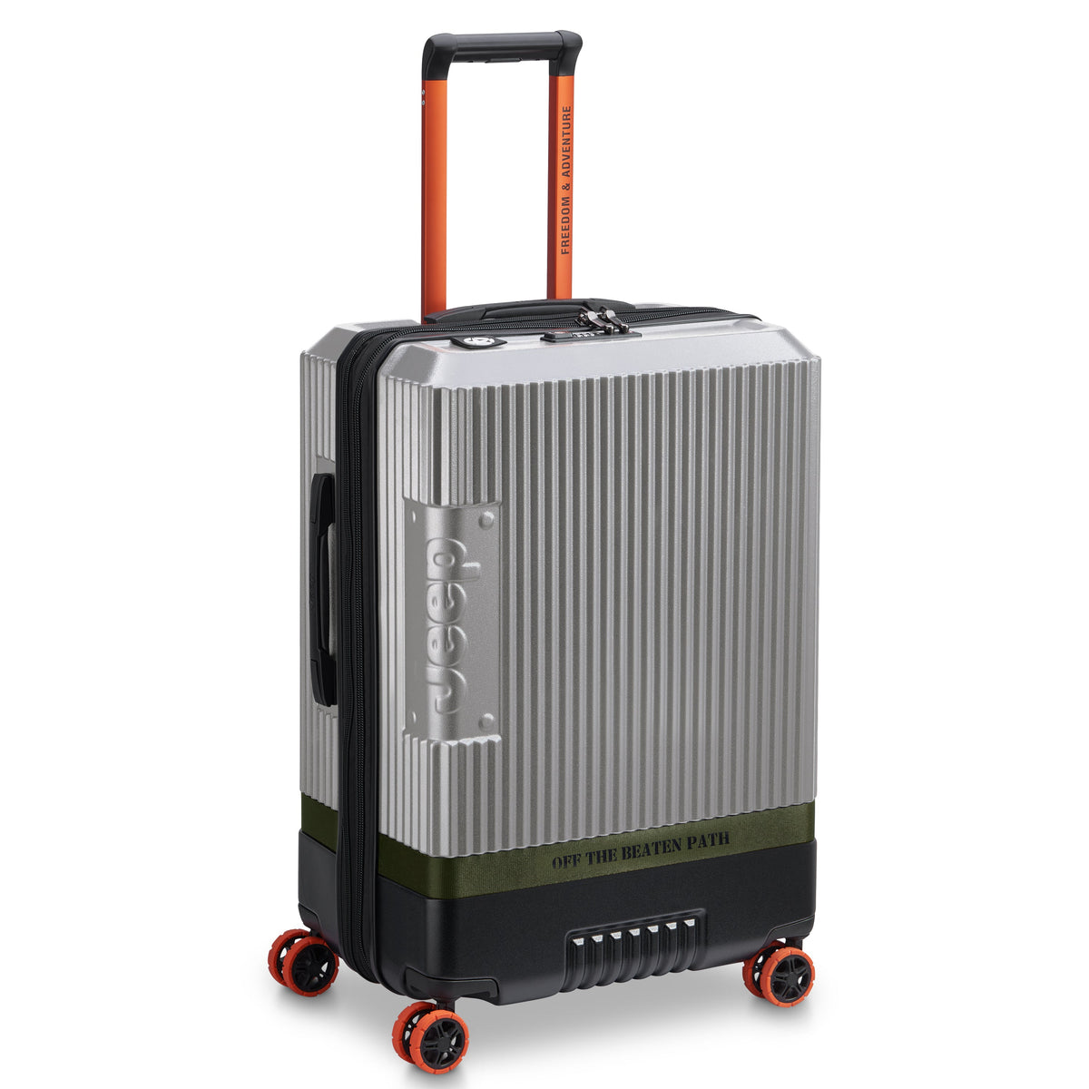JH001A 27-Inch Expandable Check-In Suitcase, Silver - Delsey Paris Customer Favorite