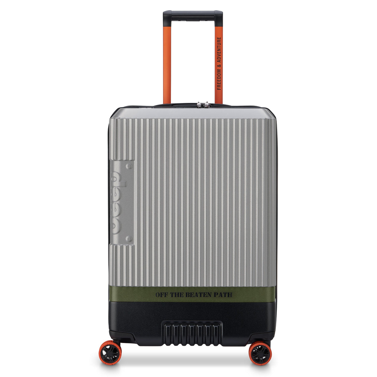 JH001A 27-Inch Expandable Check-In Suitcase, Silver - Delsey Paris Customer Favorite