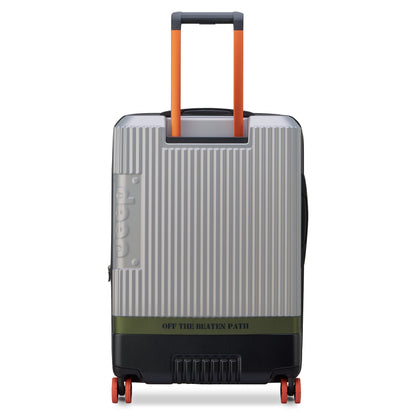 JH001A 27-Inch Expandable Check-In Suitcase, Silver - Delsey Paris Customer Favorite
