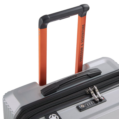 JH001A 27-Inch Expandable Check-In Suitcase, Silver - Delsey Paris Customer Favorite