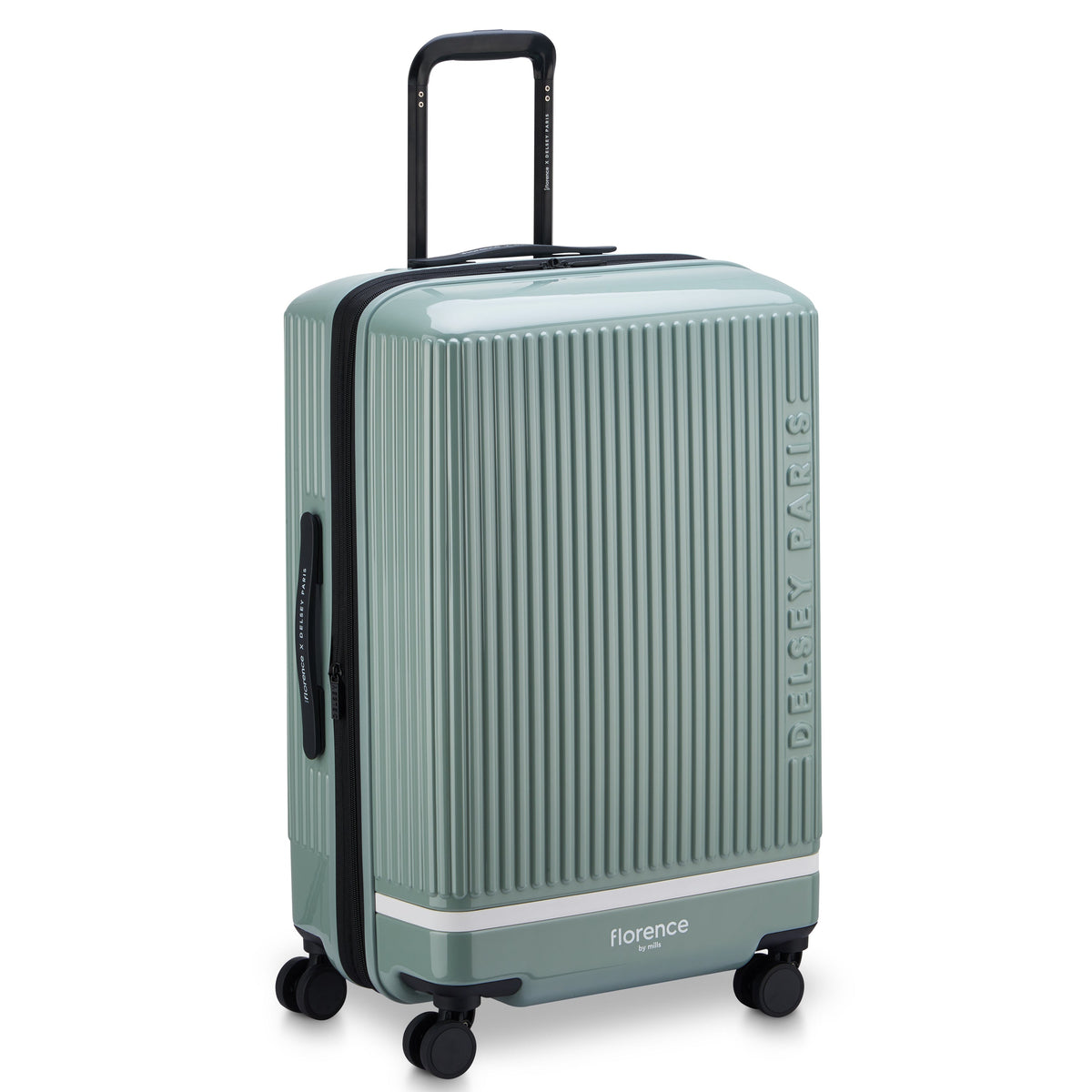 SPIN ME AWAY 27-Inch Check-In Suitcase, Sage green - Delsey Paris Quality