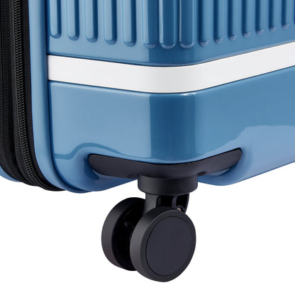 SPIN ME AWAY 27-Inch Check-In Suitcase, Zinc blue - Delsey Paris Popular