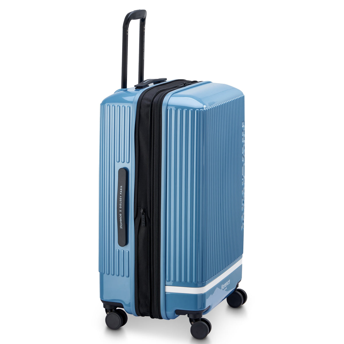 SPIN ME AWAY 27-Inch Check-In Suitcase, Zinc blue - Delsey Paris Popular