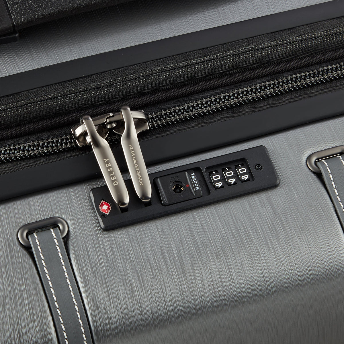 CADENCE 31-Inch Expandable Check-In Suitcase, Silver - Delsey Paris Exclusive