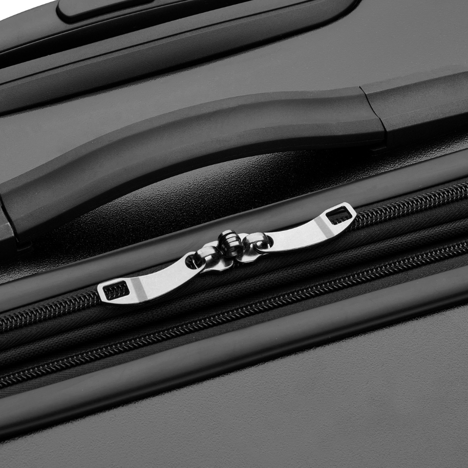 JH004C 32-Inch Expandable Check-In Suitcase, Black - Delsey Paris Classic