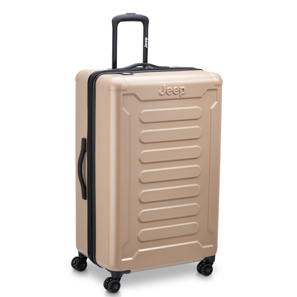 JH004C 32-Inch Expandable Check-In Suitcase, Beige - Delsey Paris Best Seller