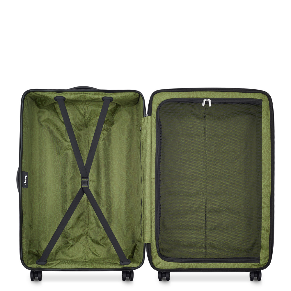JH004C 32-Inch Expandable Check-In Suitcase, Avocado - Delsey Paris New