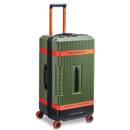 JH001A 32-Inch Expandable Check-In Trunk Suitcase, Green - Delsey Paris Best Price
