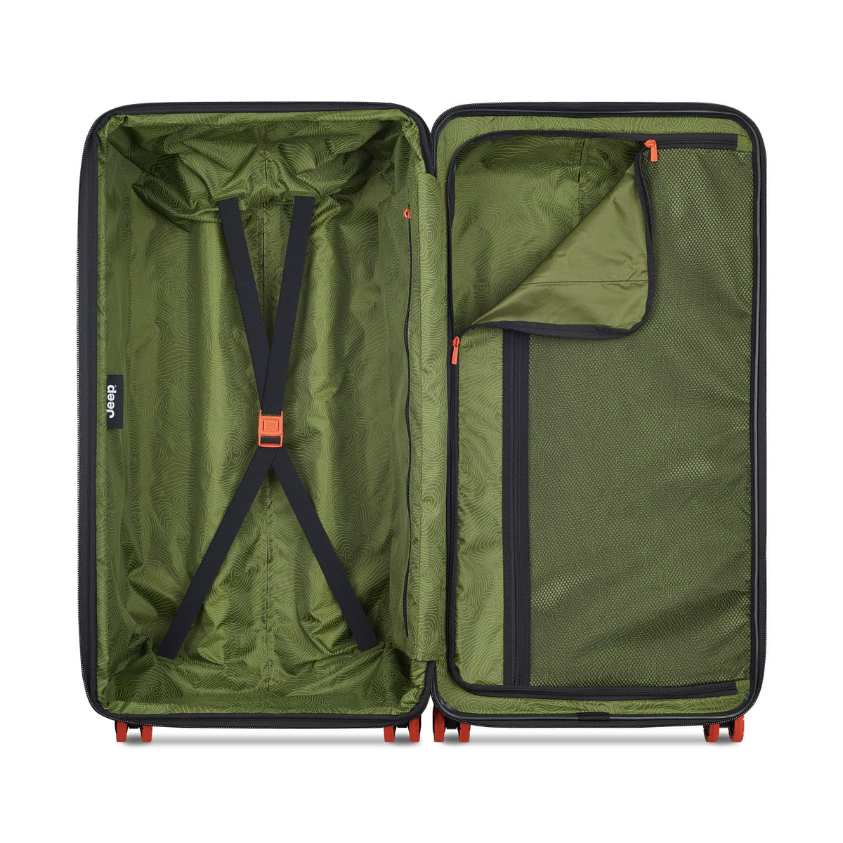 JH001A 32-Inch Expandable Check-In Trunk Suitcase, Green - Delsey Paris Best Price
